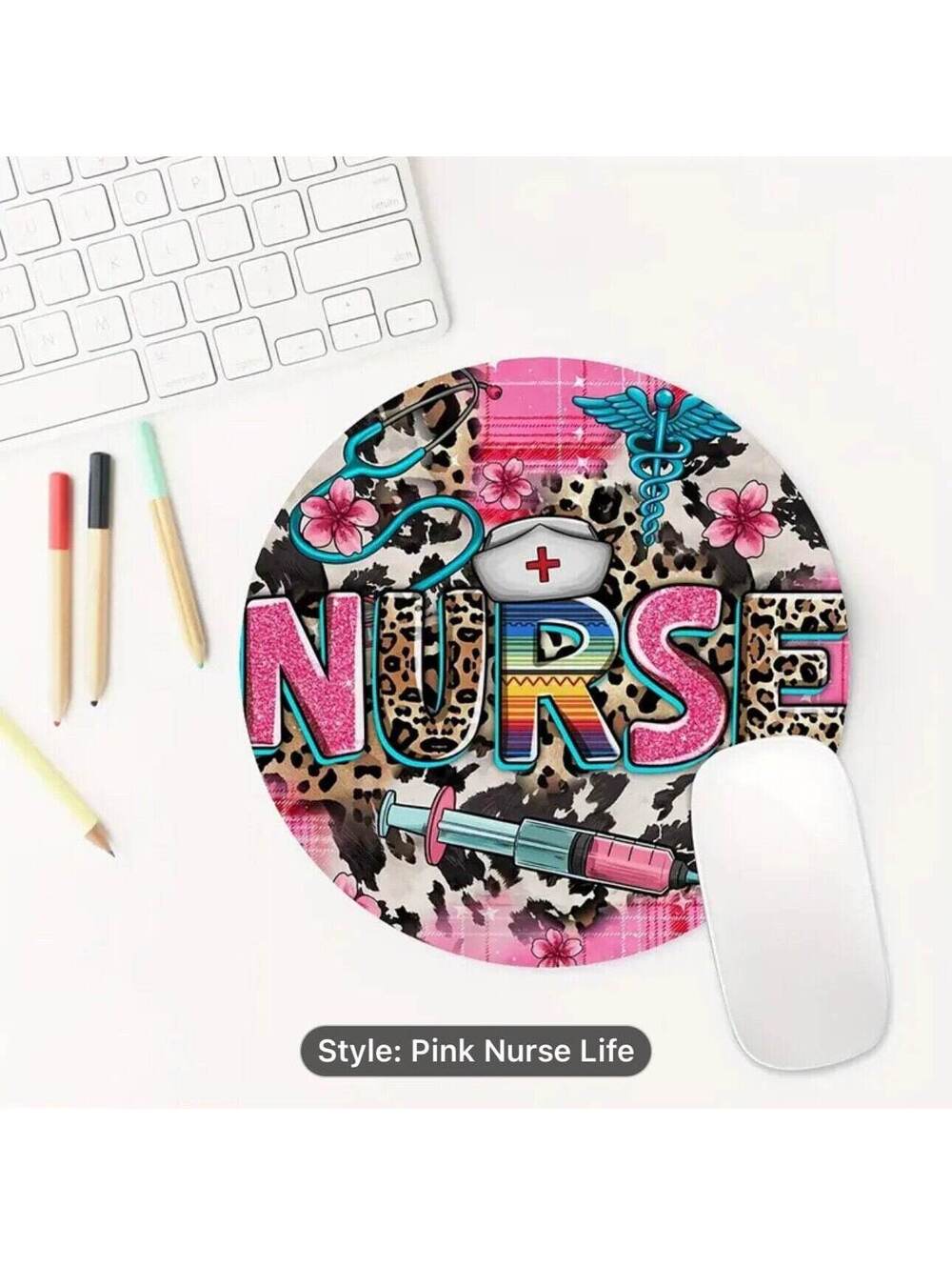 NURSE Mouse Pad, Hospital, Office use, Nurse  Mouse Pad.